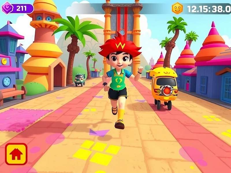 Vibrant Holi Run character customization options